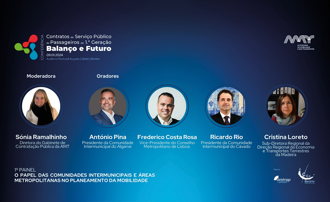 Painel I - O Papel das Comunidades Intermunicipais e Áreas Metropolitanas no Planeamento da Mobilidade
